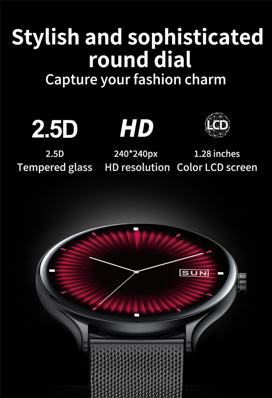 LIGE Waterproof Smart Watch for Women - Premium Watches from Lige - Just $23.99! Shop now at Dressmycell.com LIGE Waterproof Smart Watch for Women - Premium Watches from Lige - Just $23.99! Shop now at Dressmycell.com